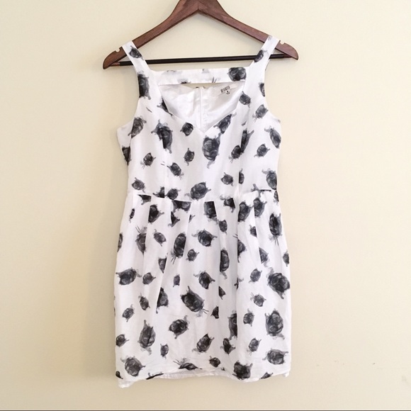 BB Dakota Cutout Sundress Watercolor Print Shift 8 - Picture 2 of 6